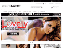 Tablet Screenshot of factorylingerie.com